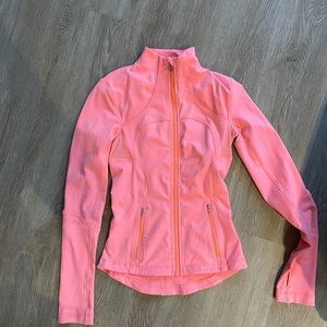 Pink lulu zip up sweater
